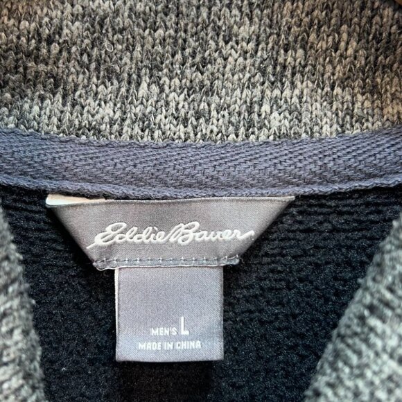 Eddie Bauer Men's Full Zip Cardigan Vest Sleeveless Stretch Size L Gray Pockets - Picture 3 of 11